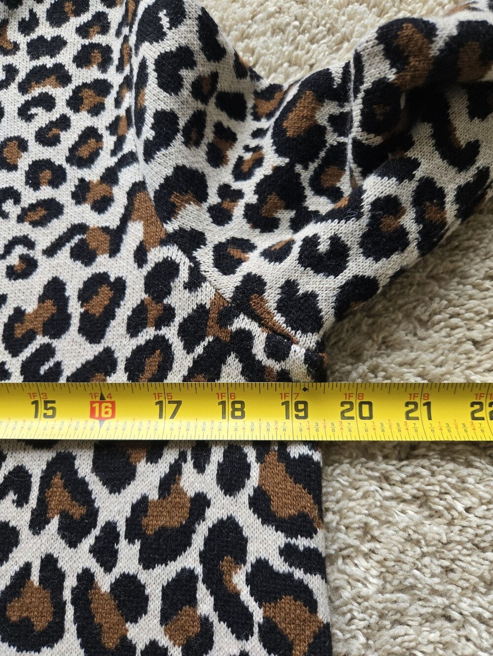 Weekend Maxmara Wool Dress Long Sleeve Animal Print - Picture 10 of 11